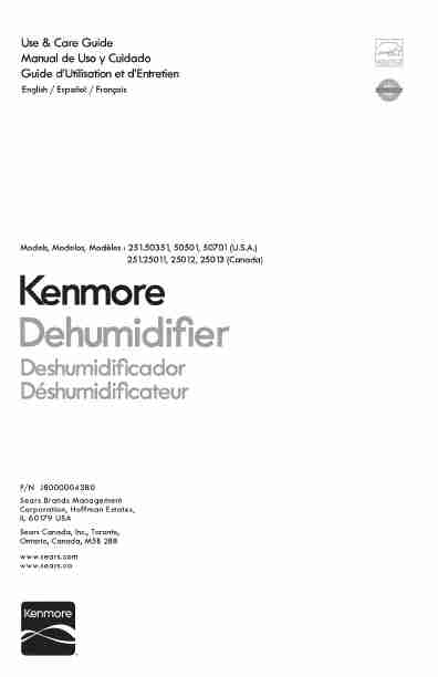 Kenmore Dehumidifier 251_25011-page_pdf